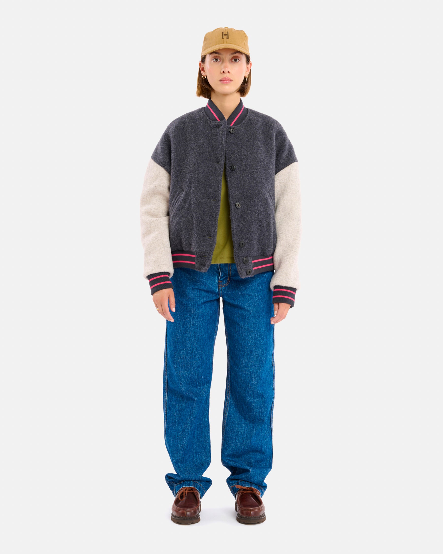 VESTE GAMMA WOOLLY ANTHRACITE-GREY