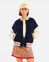 GAMMA WOOLLY JACKET BLUE-CREAM