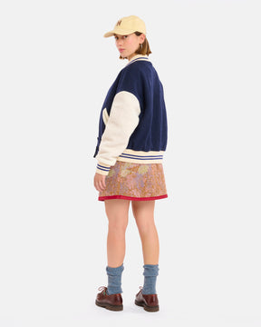 VESTE GAMMA WOOLLY BLUE-CREAM