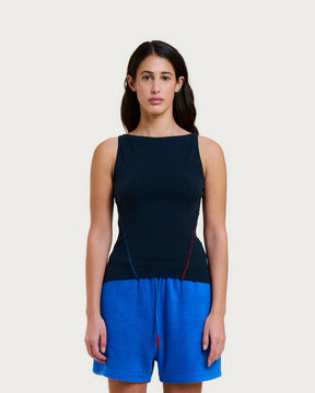 DÉBARDEUR TOP GRAZIA LIGHT NAVY
