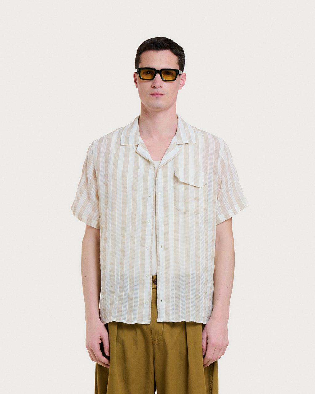 CHEMISE GUARDA LOTIE BEIGE STRIPES