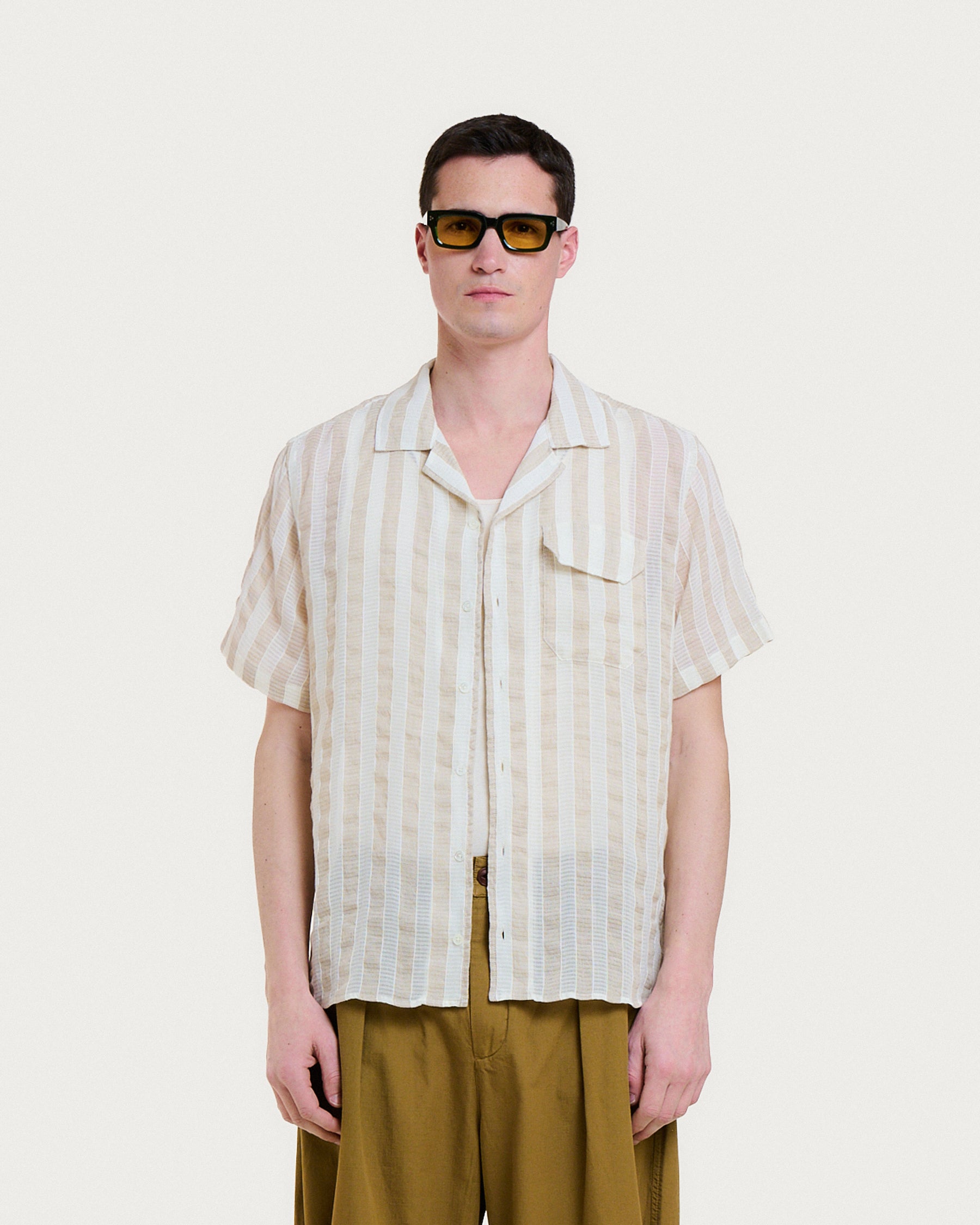 CHEMISE GUARDA LOTIE BEIGE STRIPES