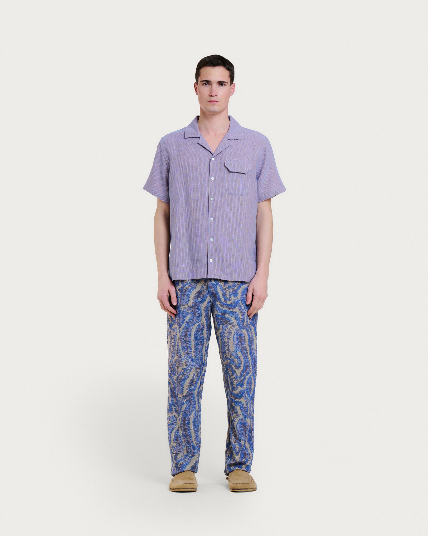 CHEMISE GUARDA NORI BLUE-ORANGE