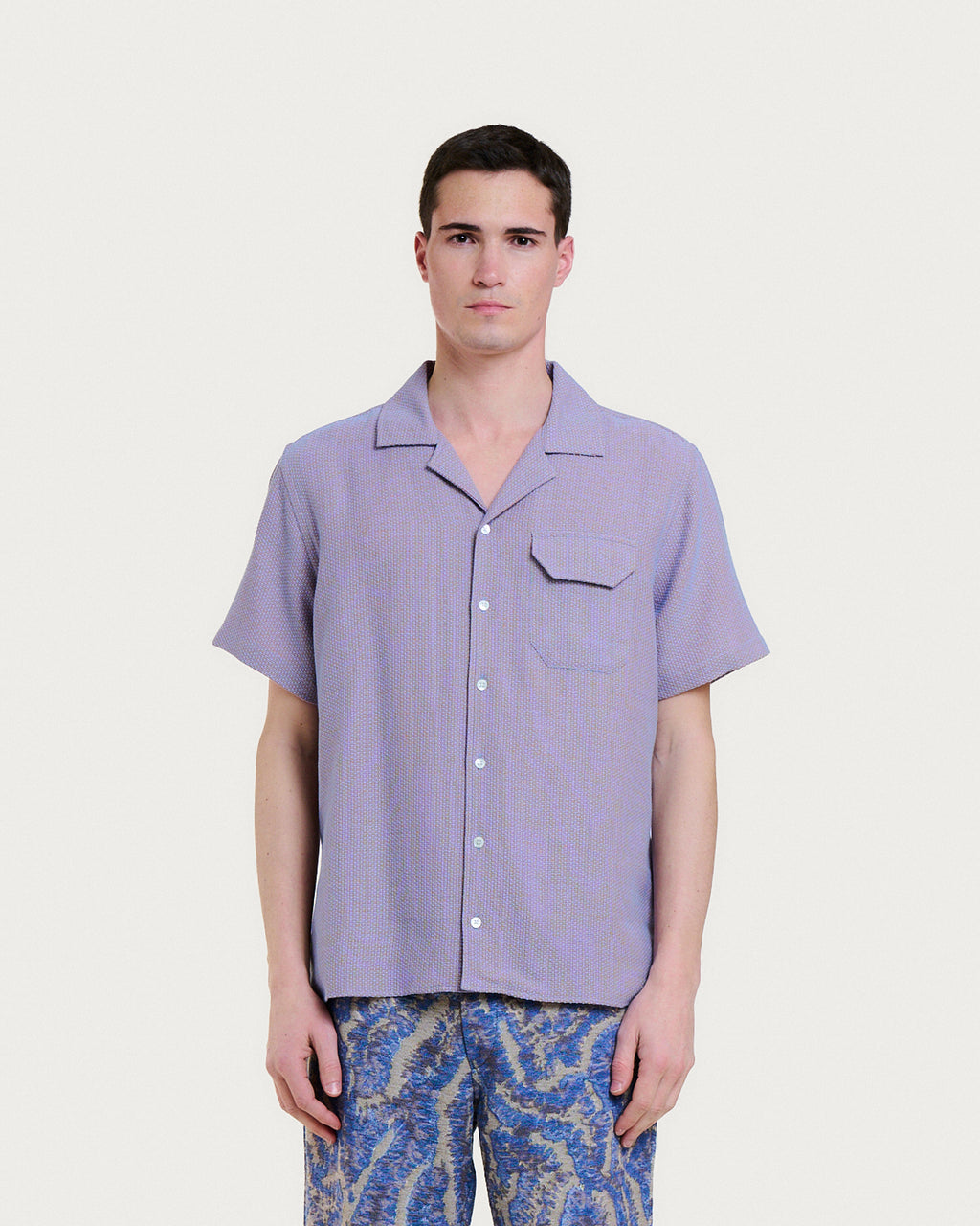 CHEMISE GUARDA NORI BLUE-ORANGE