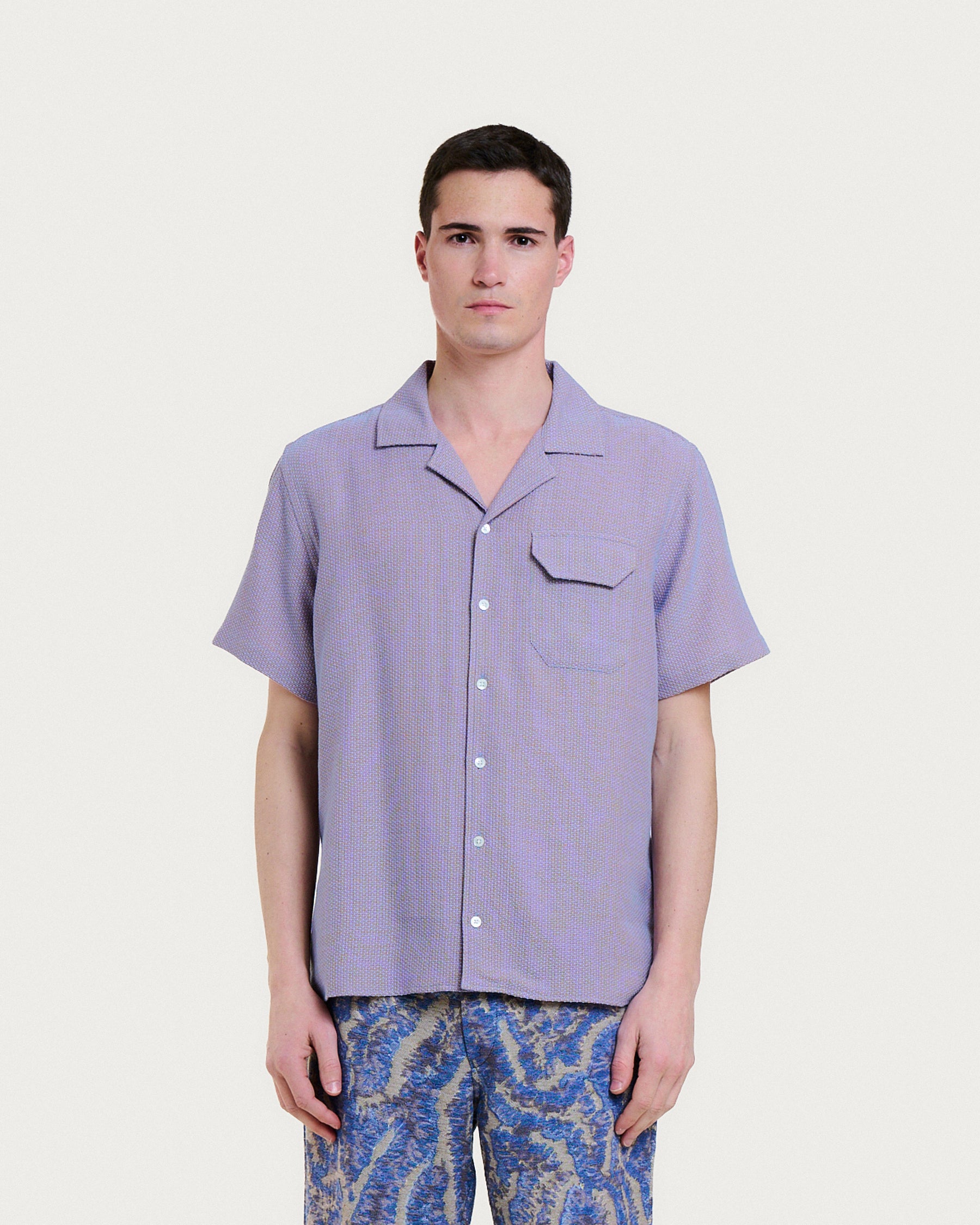 CHEMISE GUARDA NORI BLUE-ORANGE