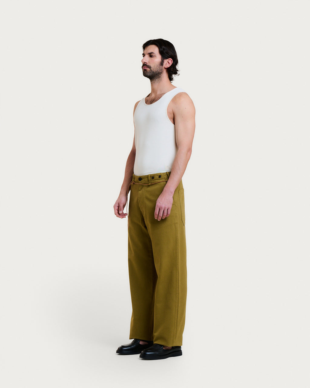 PANTALON HEMMING TWILL ARMY KHAKI