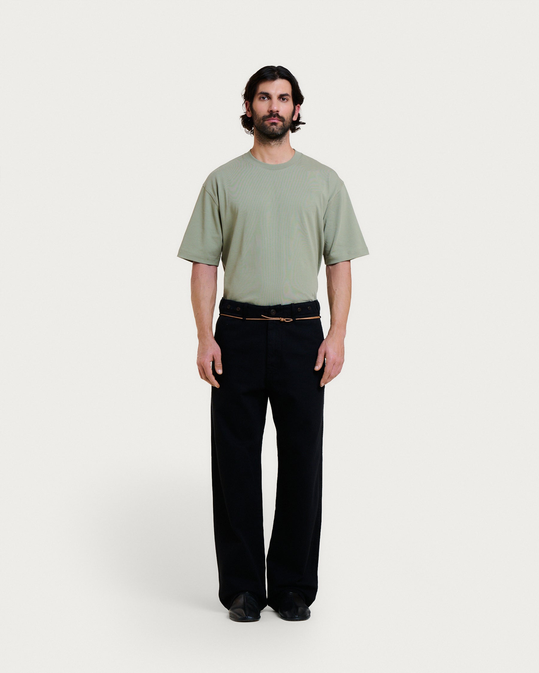 PANTALON HEMMING TWILL BLACK