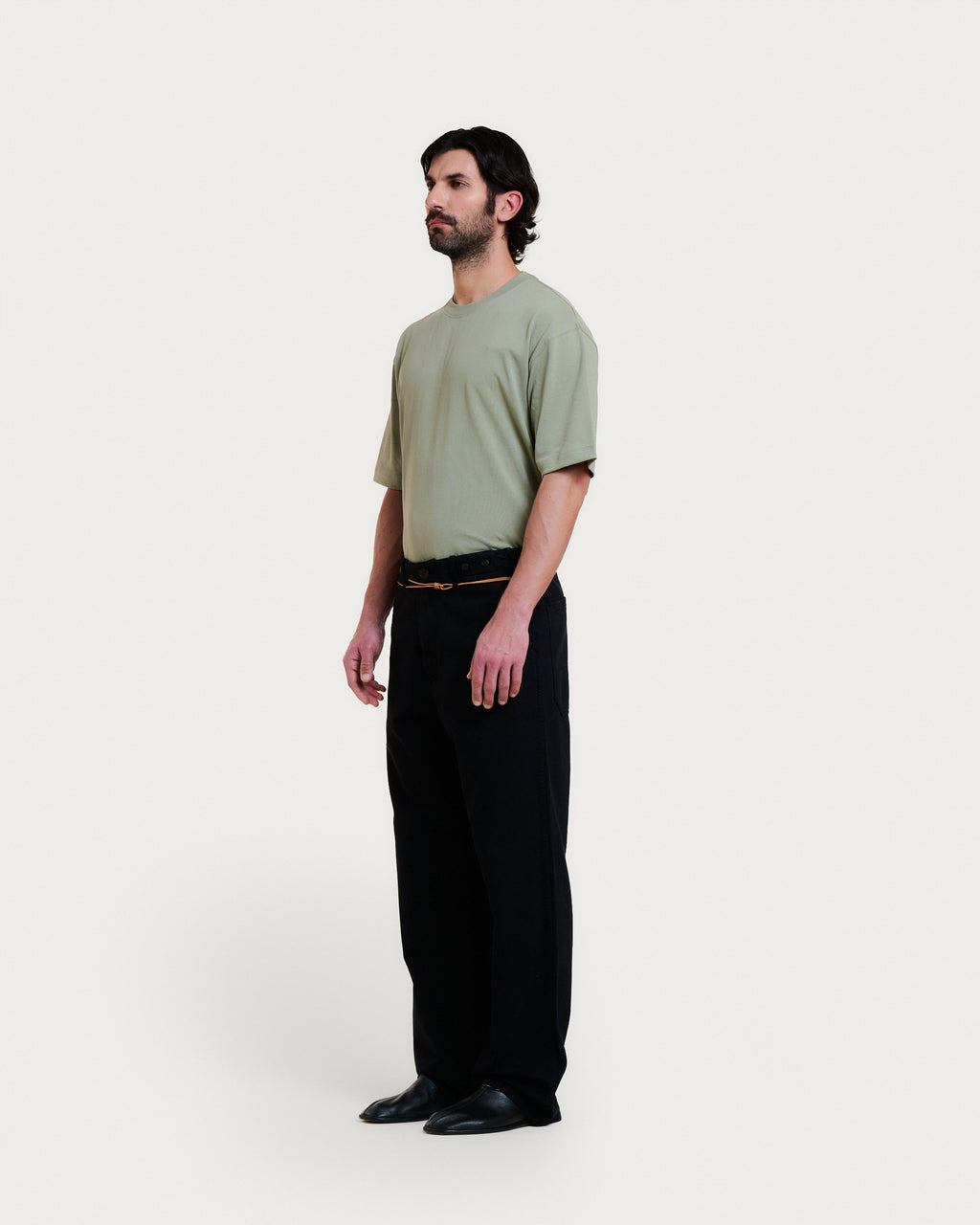 PANTALON HEMMING TWILL BLACK