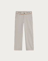 HEMMING BROWN STRIPES TROUSERS