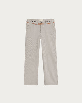 HEMMING BROWN STRIPES TROUSERS