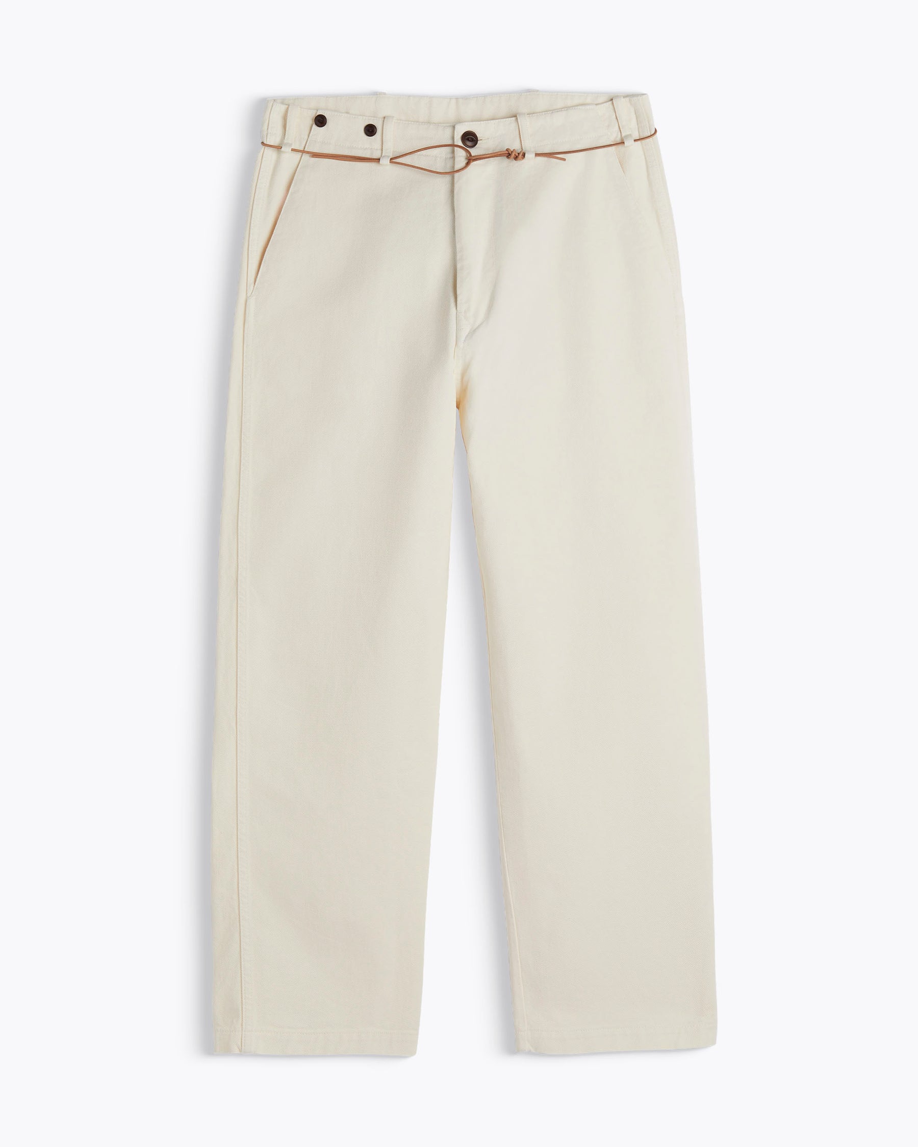 PANTALON HEMMING TAURUS LINEN WHITE