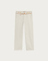 PANTALON HEMMING TWILL ECRU