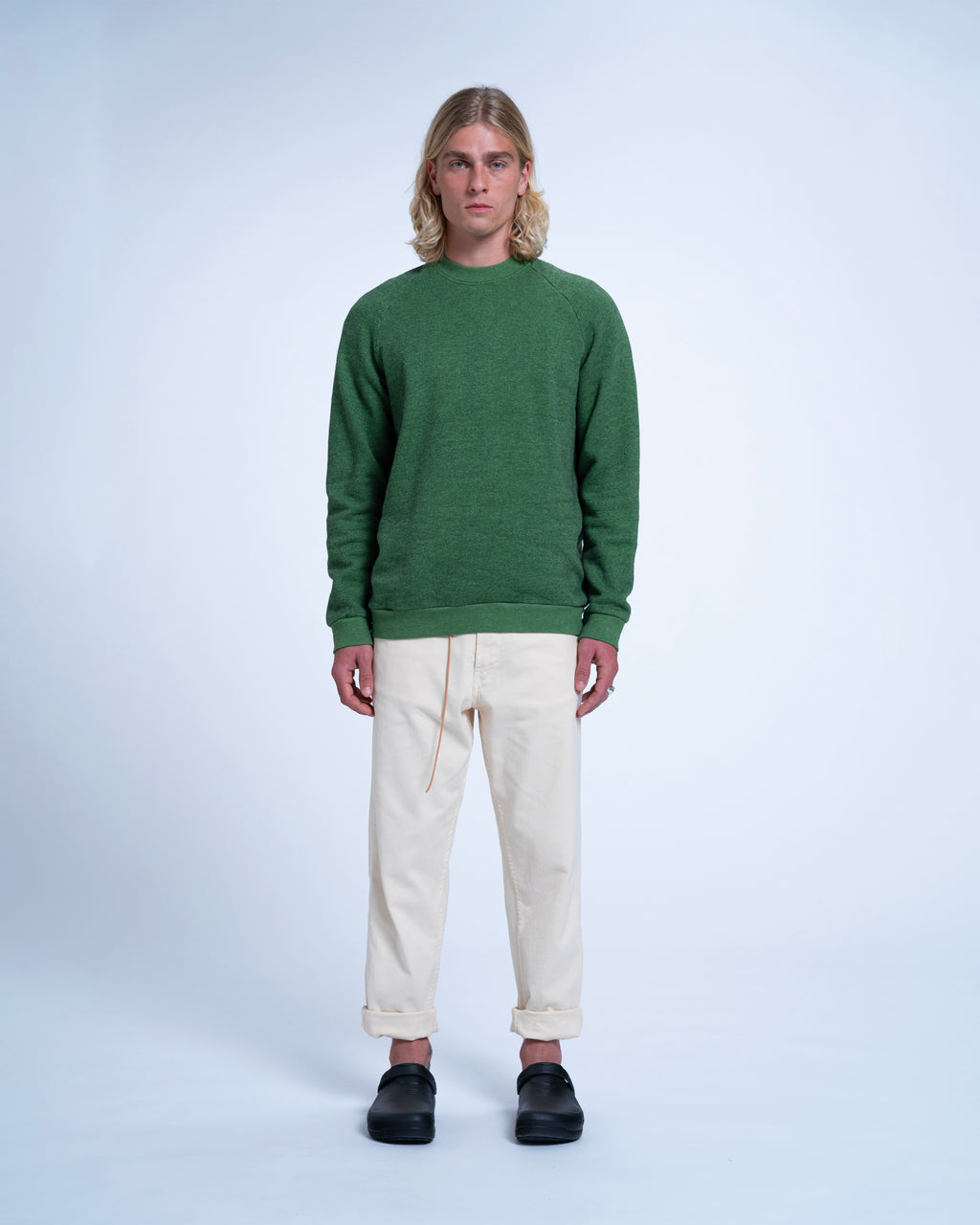 TERRY SWEAT LIGHT GREEN