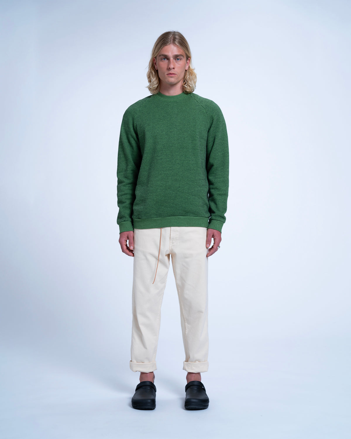 TERRY SWEAT LIGHT GREEN