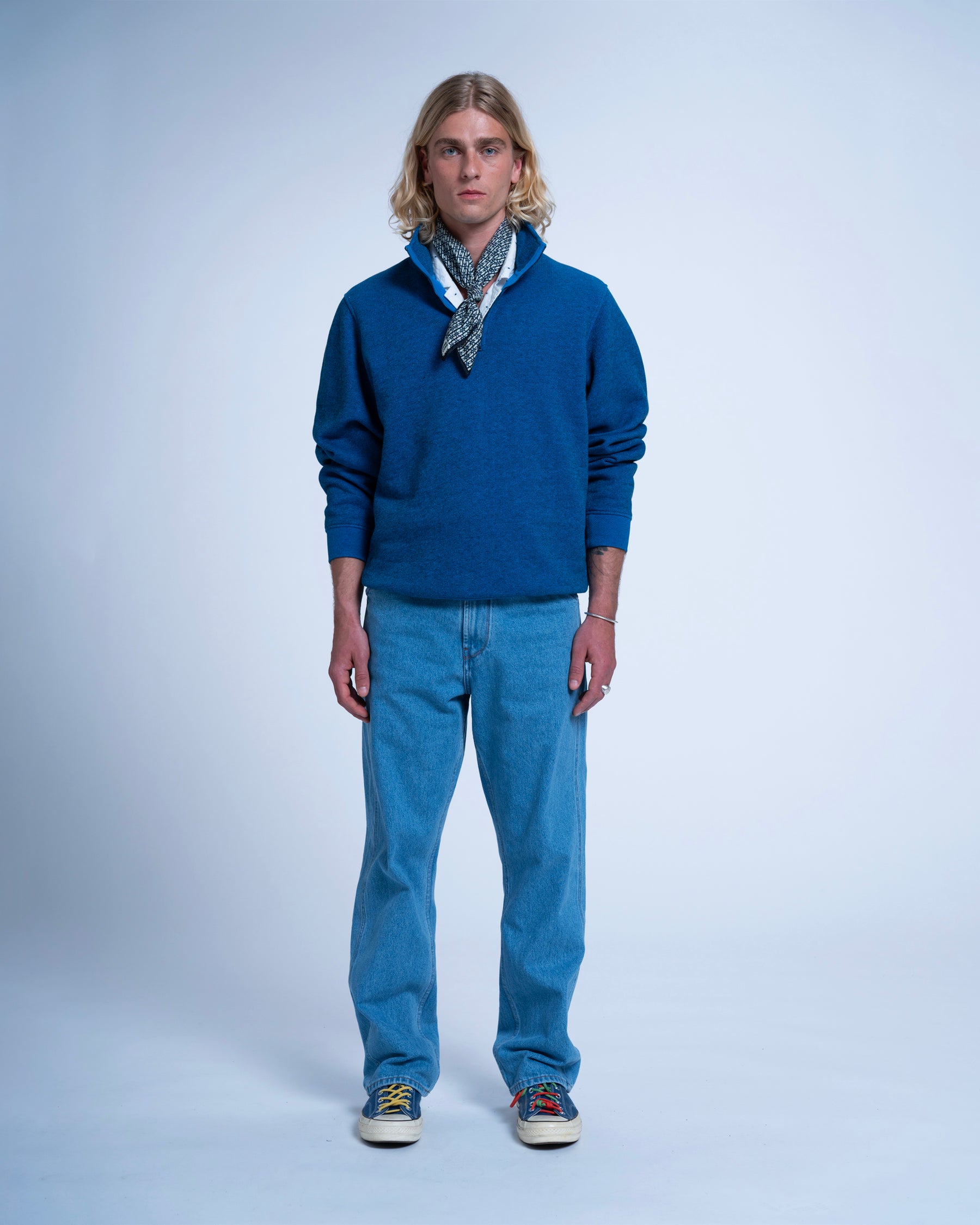 TERRY HALFZIP DEEP SEA
