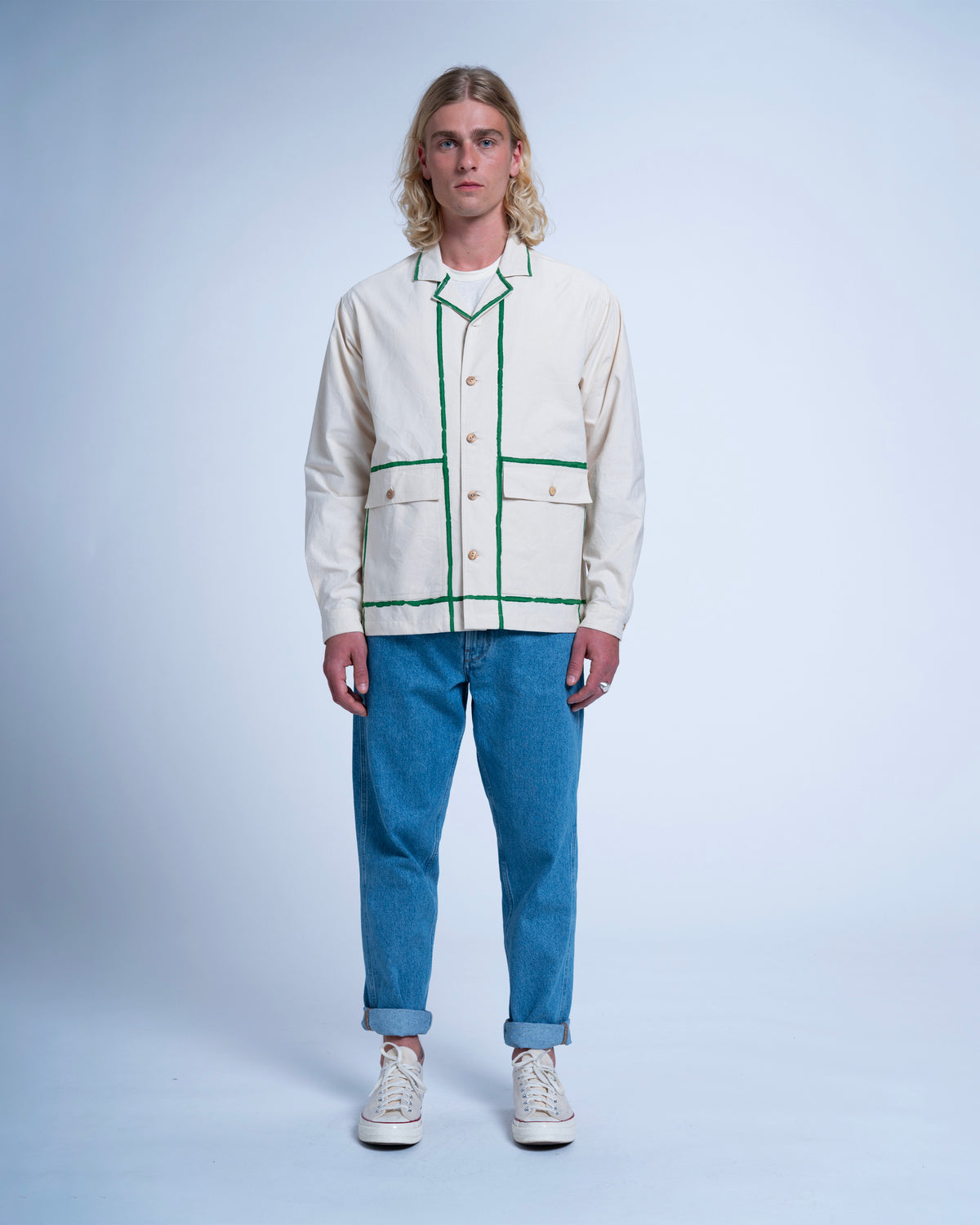 VESTE PERMAS GREEN STRIPES