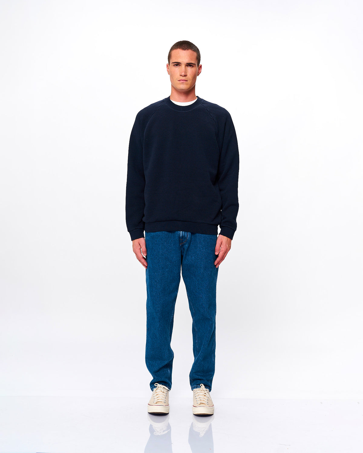TERRY SWEAT NAVY