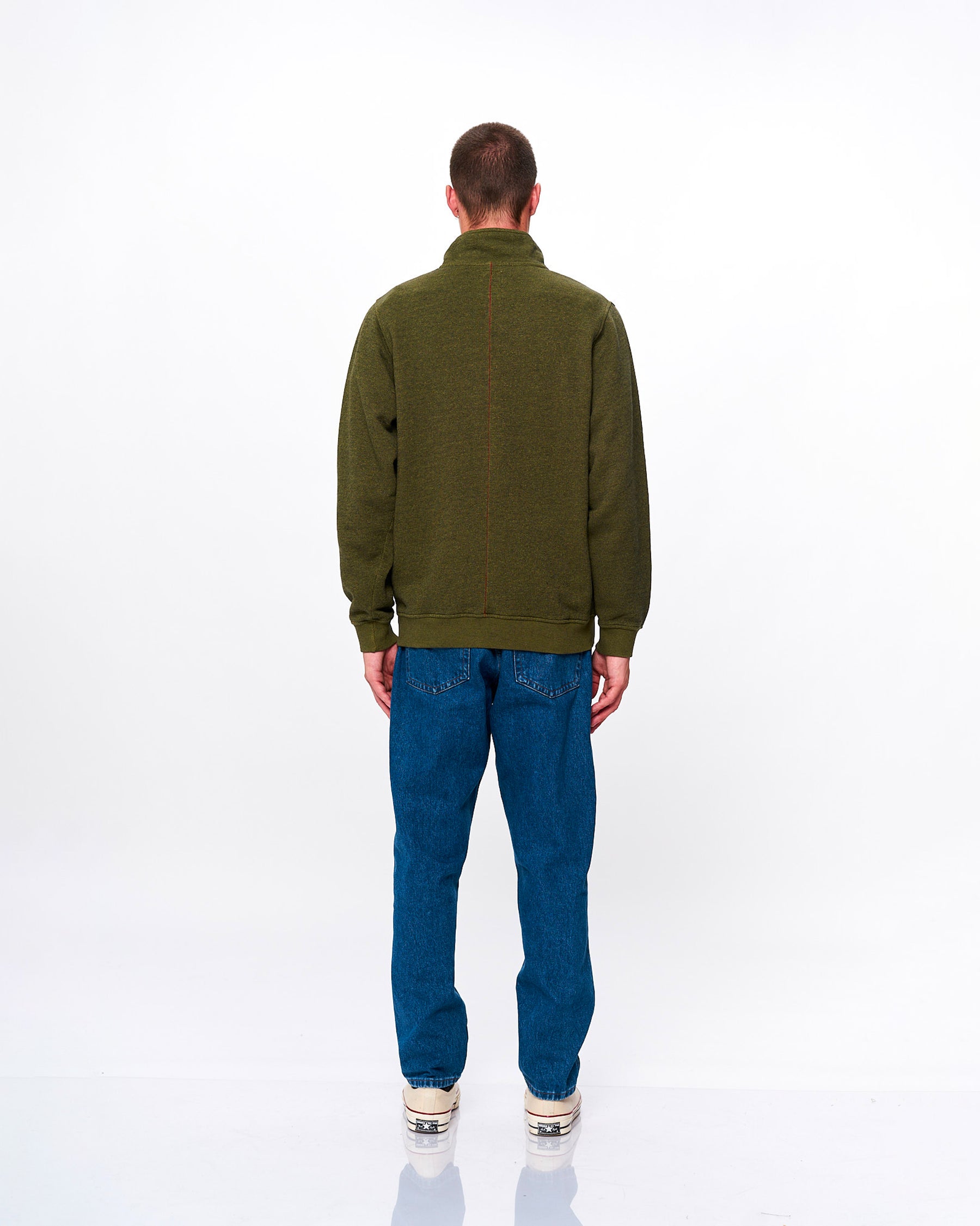 TERRY HALFZIP ARMY GREEN