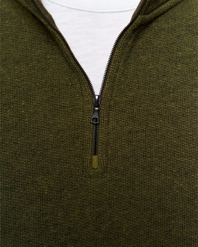 TERRY HALFZIP ARMY GREEN