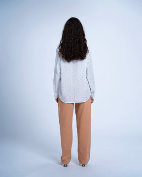 BOYFRIEND CUT CREAM / TENCEL SHIRT