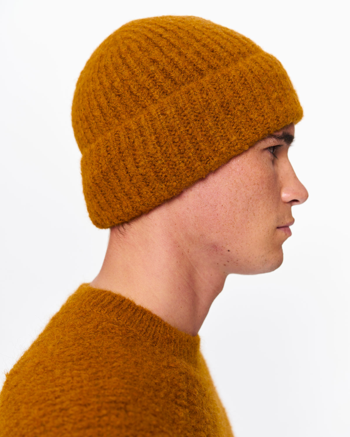 INFINITY HAT MUSTARD