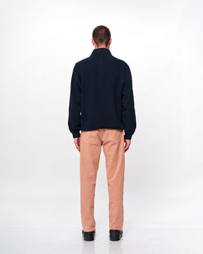 TERRY HALFZIP NAVY