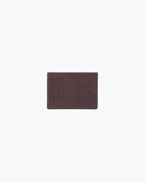PORTE CARTE EN CUIR DARK BROWN