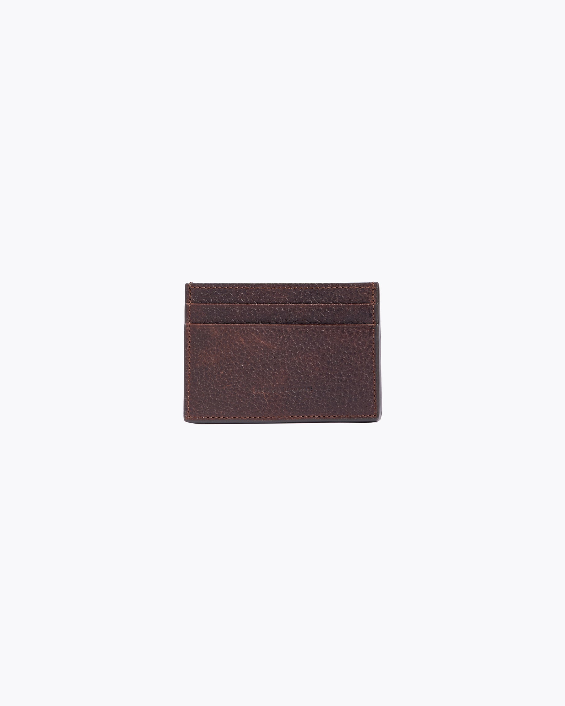PORTE CARTE EN CUIR DARK BROWN
