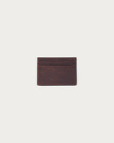 DARK BROWN LEATHER CARD HOLDER