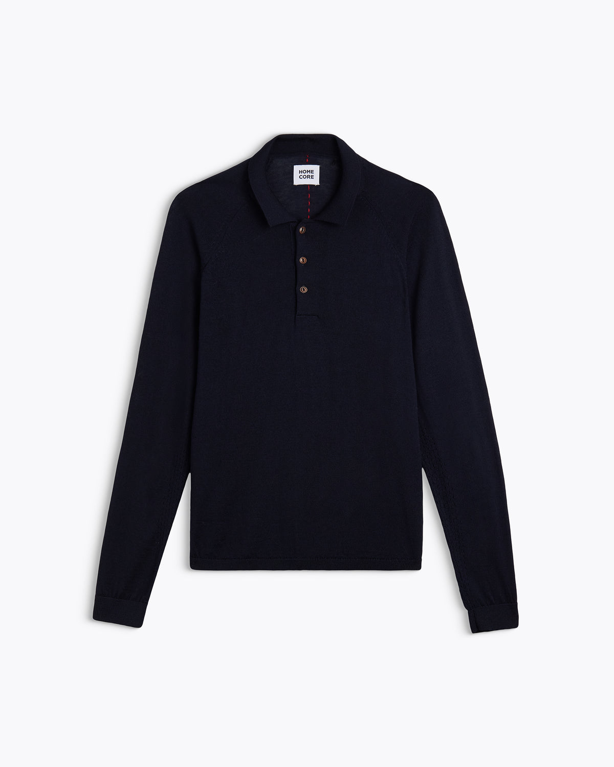 POLO IBISKUS MERINO NAVY