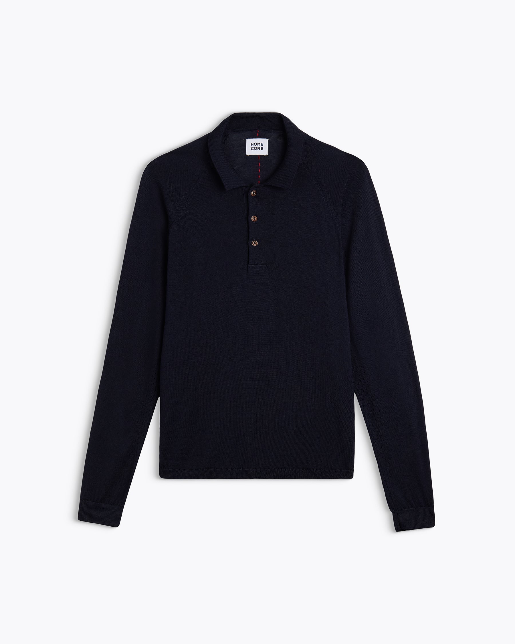 POLO IBISKUS MERINO NAVY