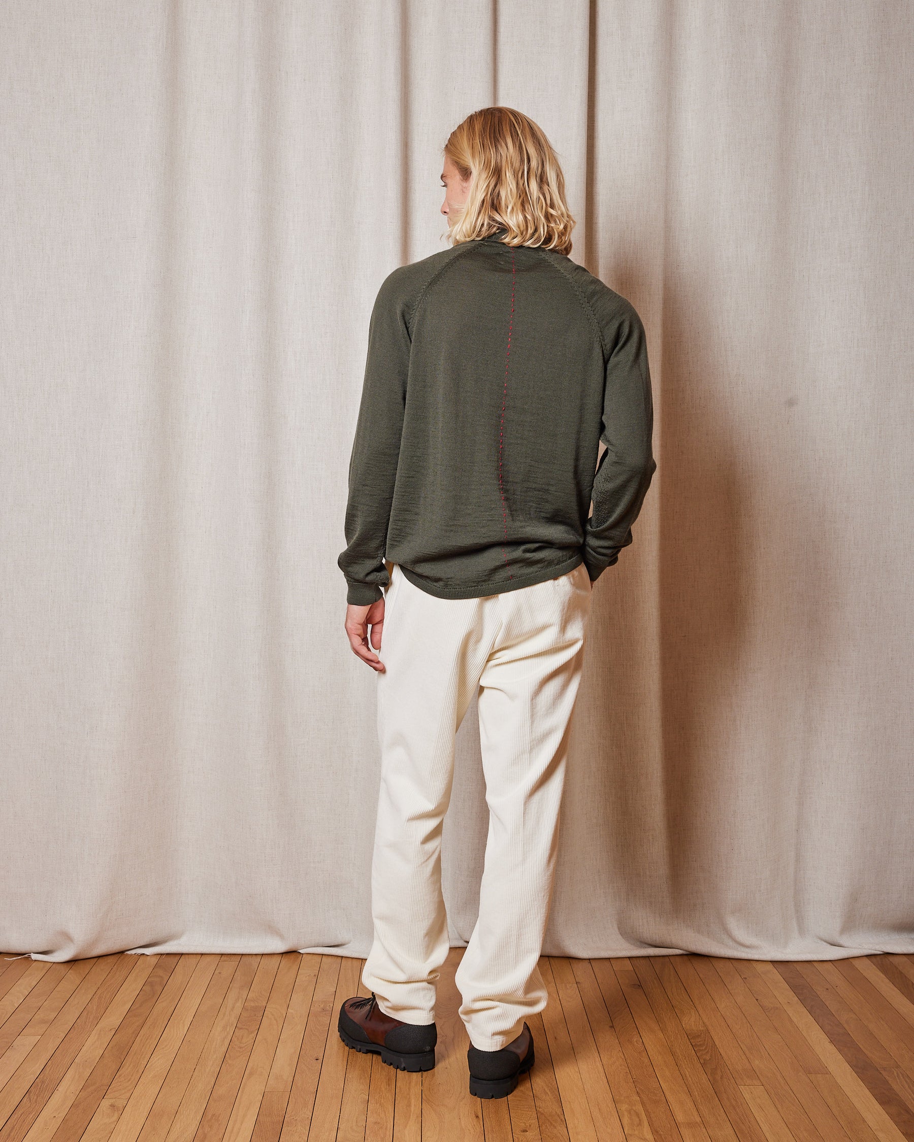 POLO IBISKUS MERINO KHAKI