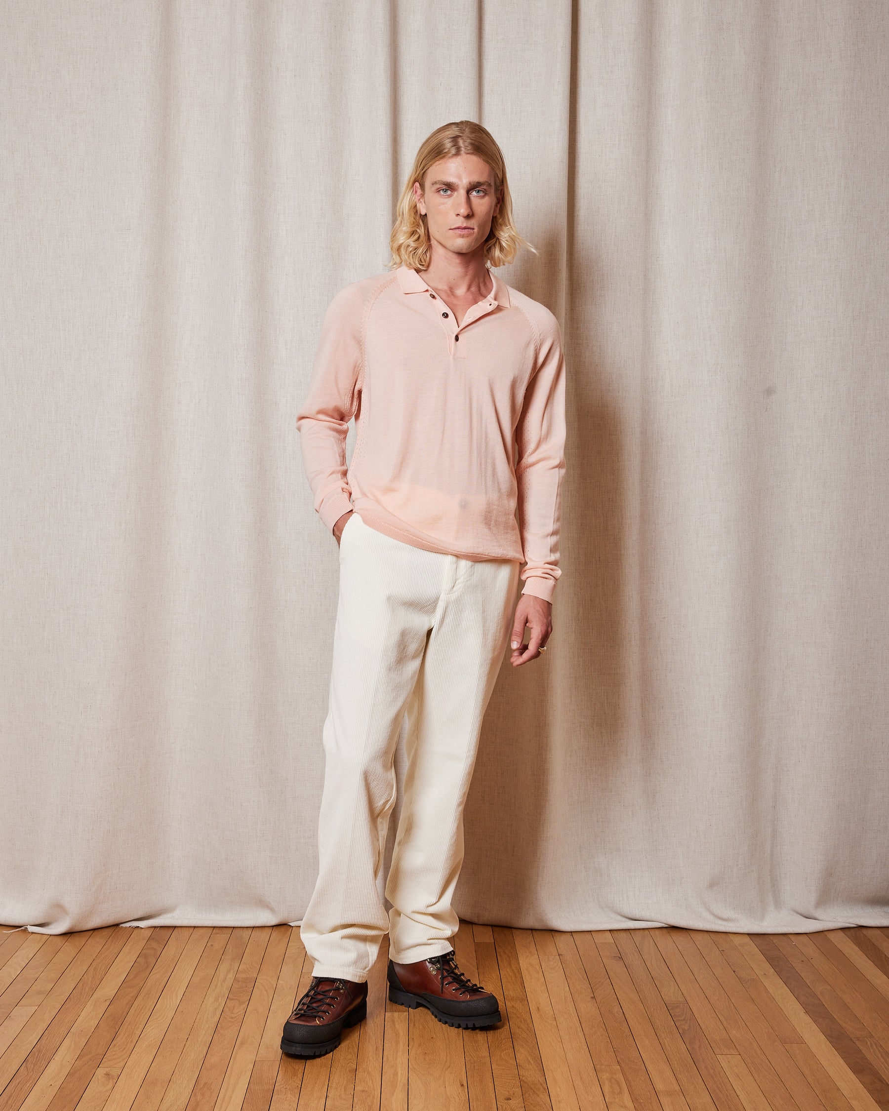 POLO IBISKUS MERINO SWEET PINK