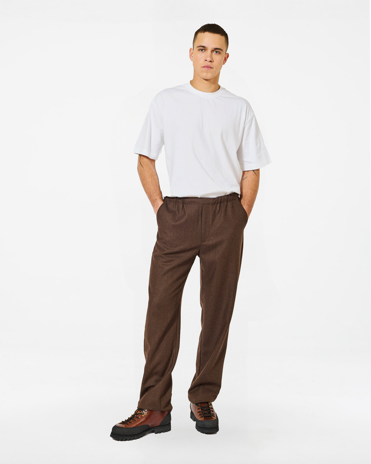 JACOB MARZ BROWN PANTS