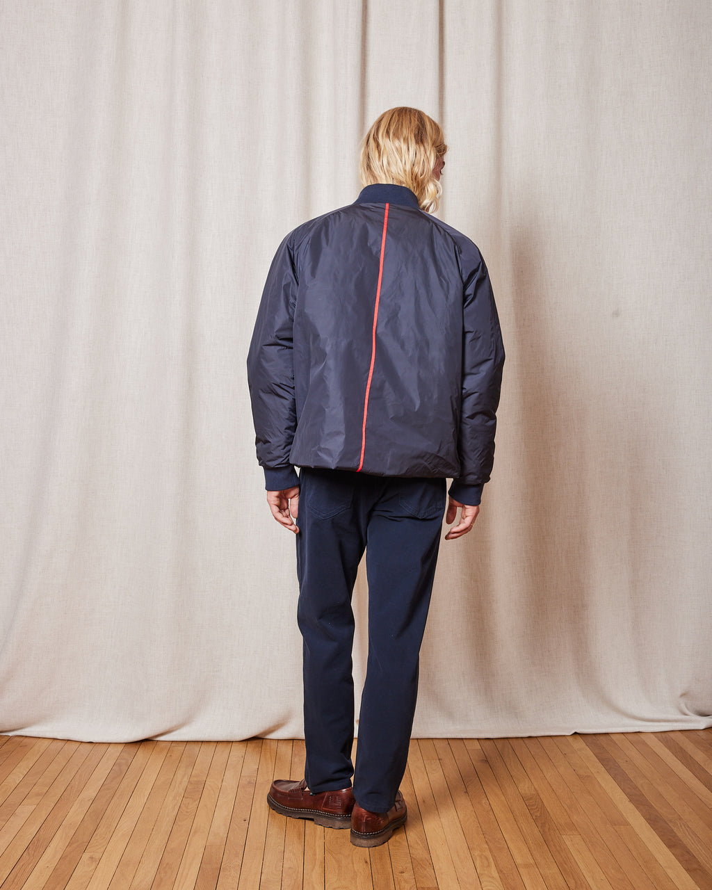 VESTE JR PUFFER NAVY