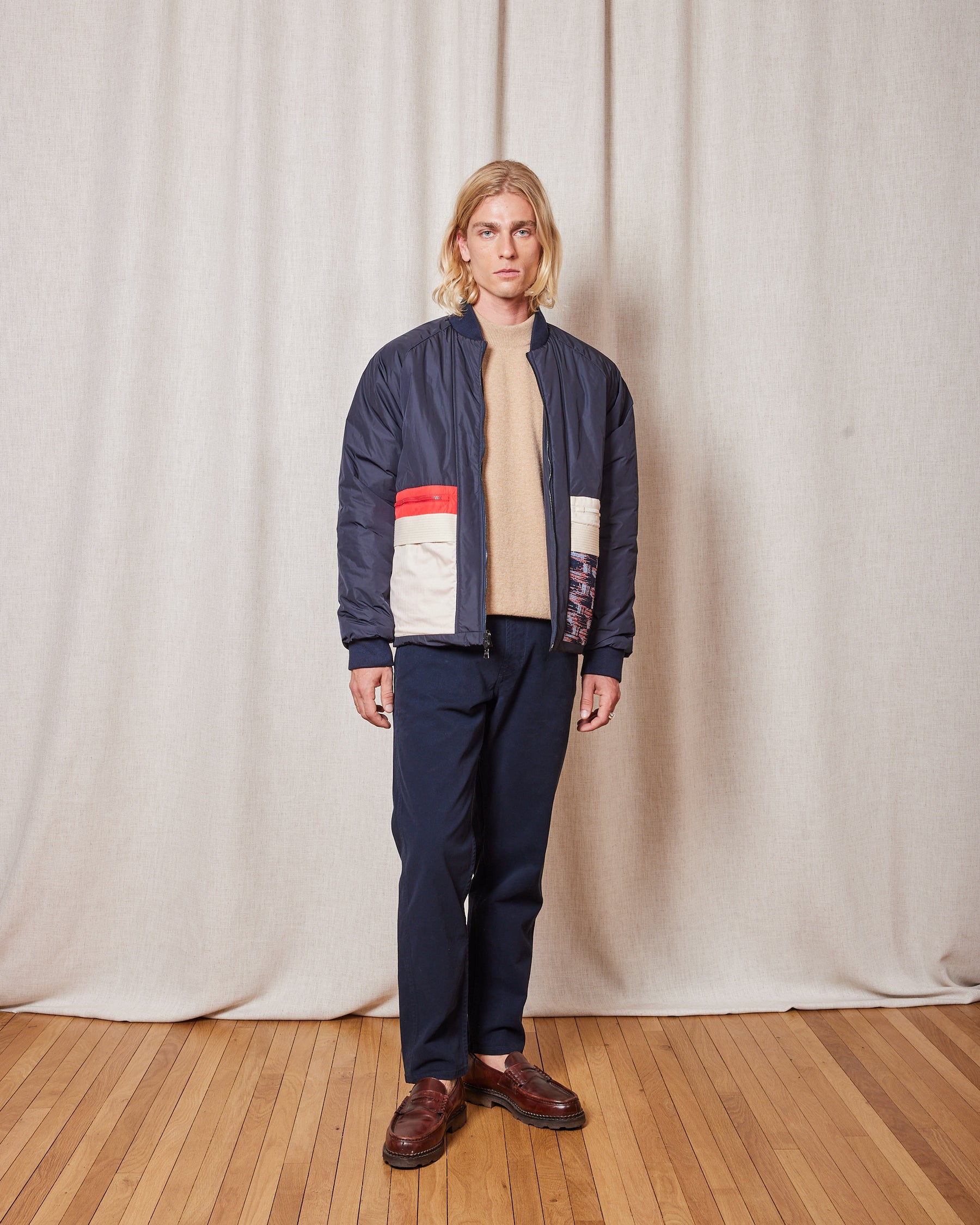 VESTE JR PUFFER NAVY