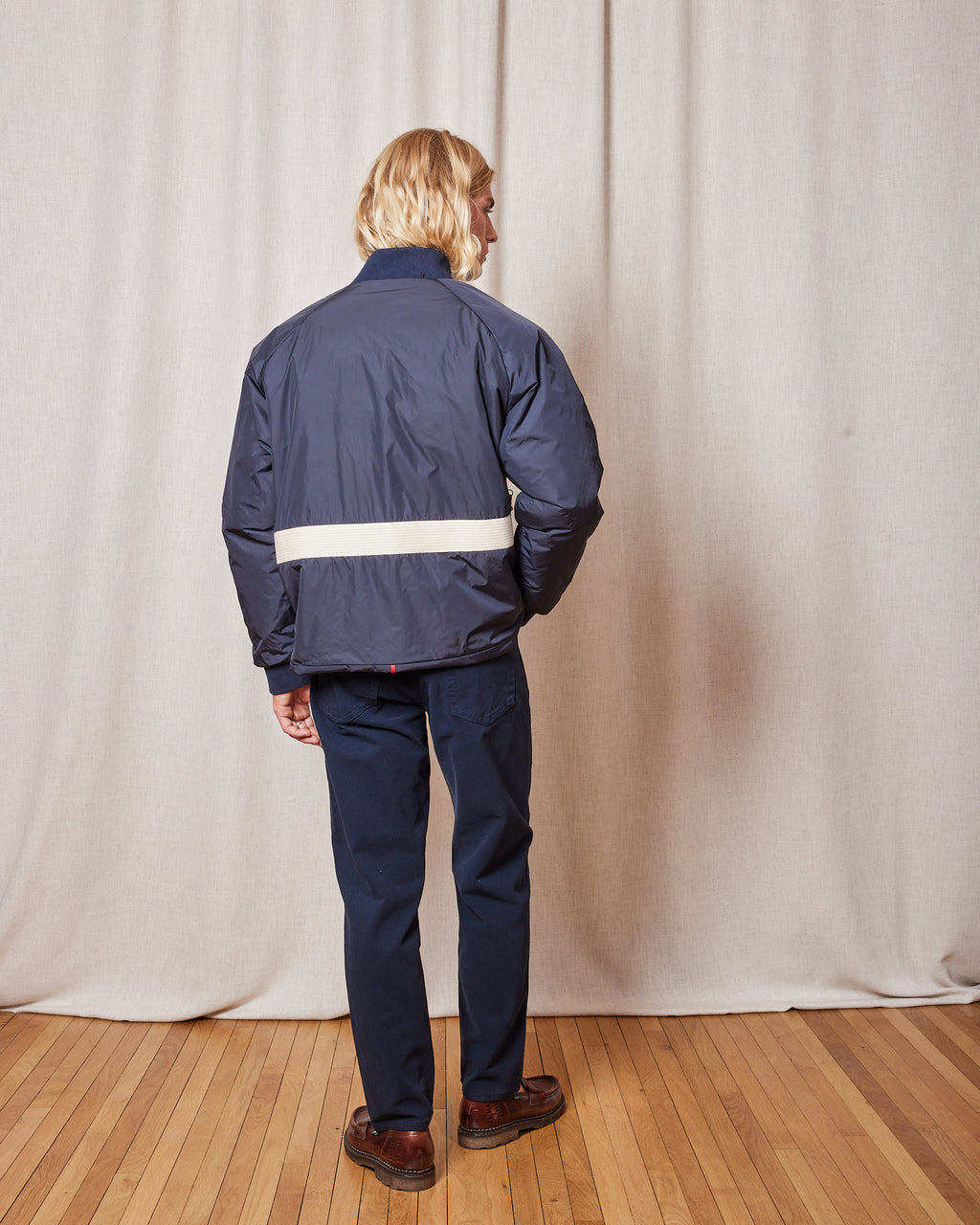 VESTE JR PUFFER NAVY