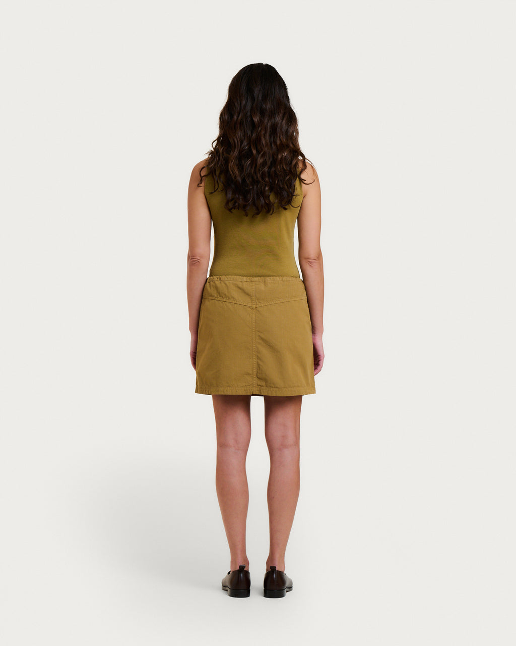 KAIA RIPSTOP DESERT BEIGE SKIRT