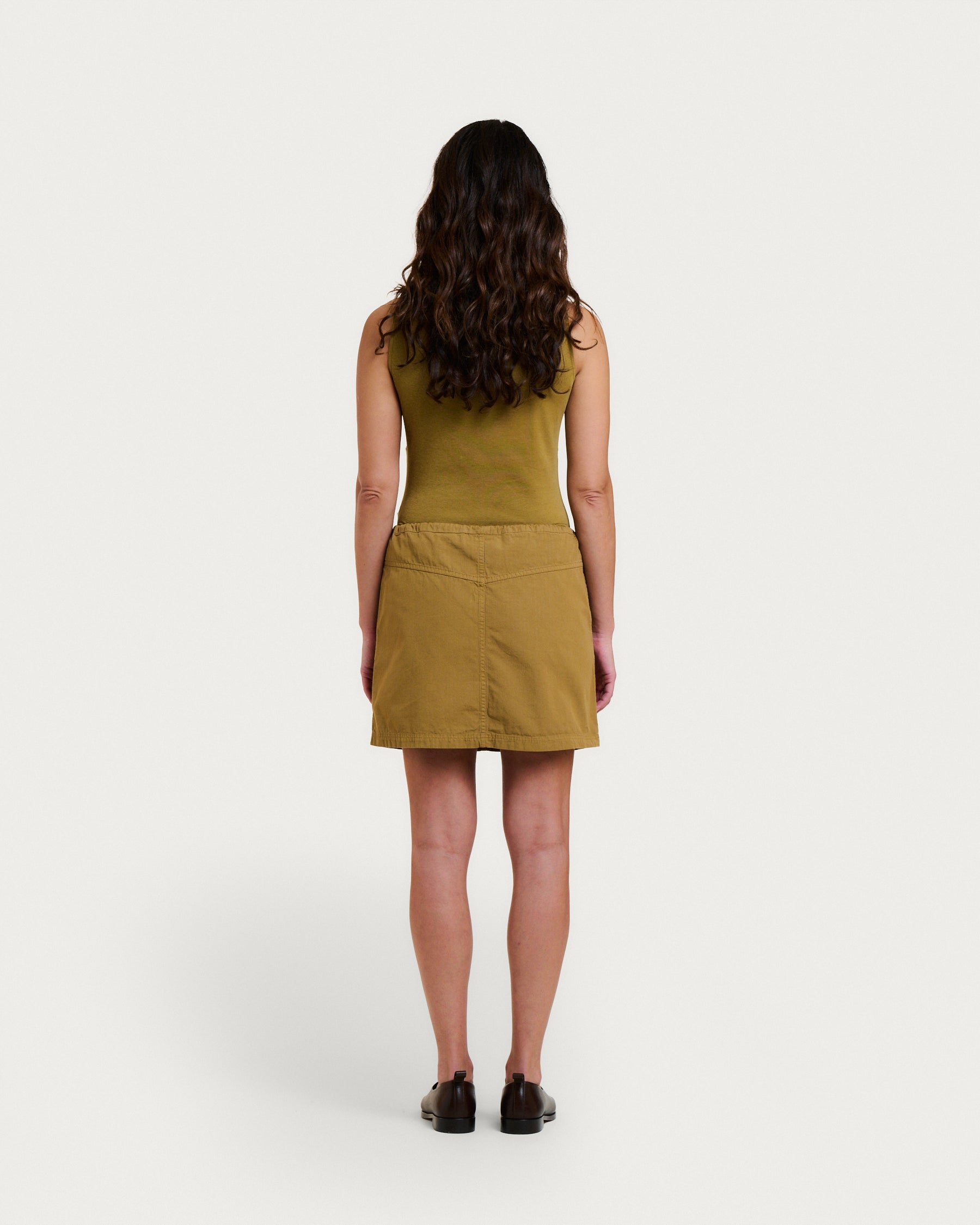 KAIA RIPSTOP DESERT BEIGE SKIRT