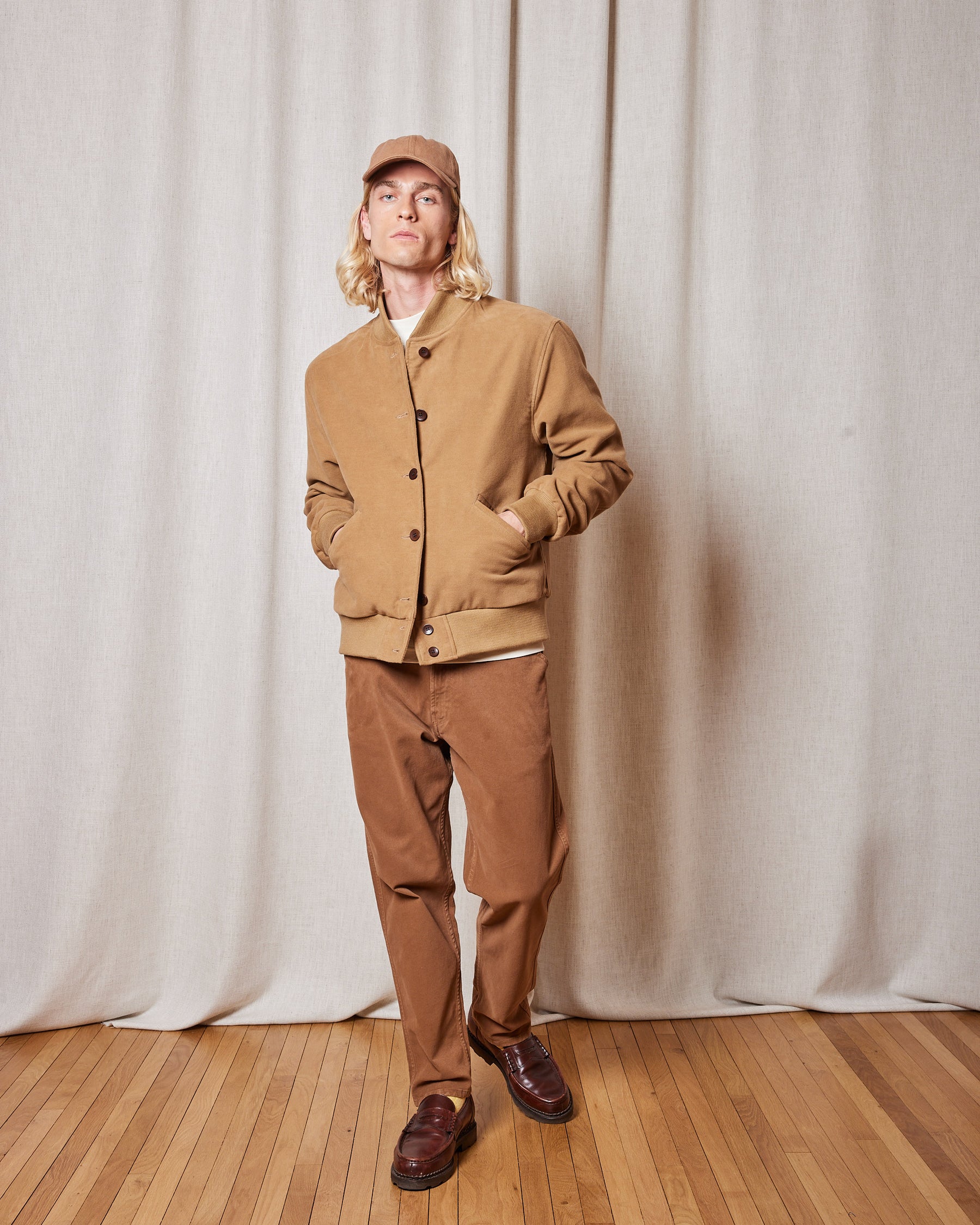 VESTE KAPPA MOLESKINE BROWN