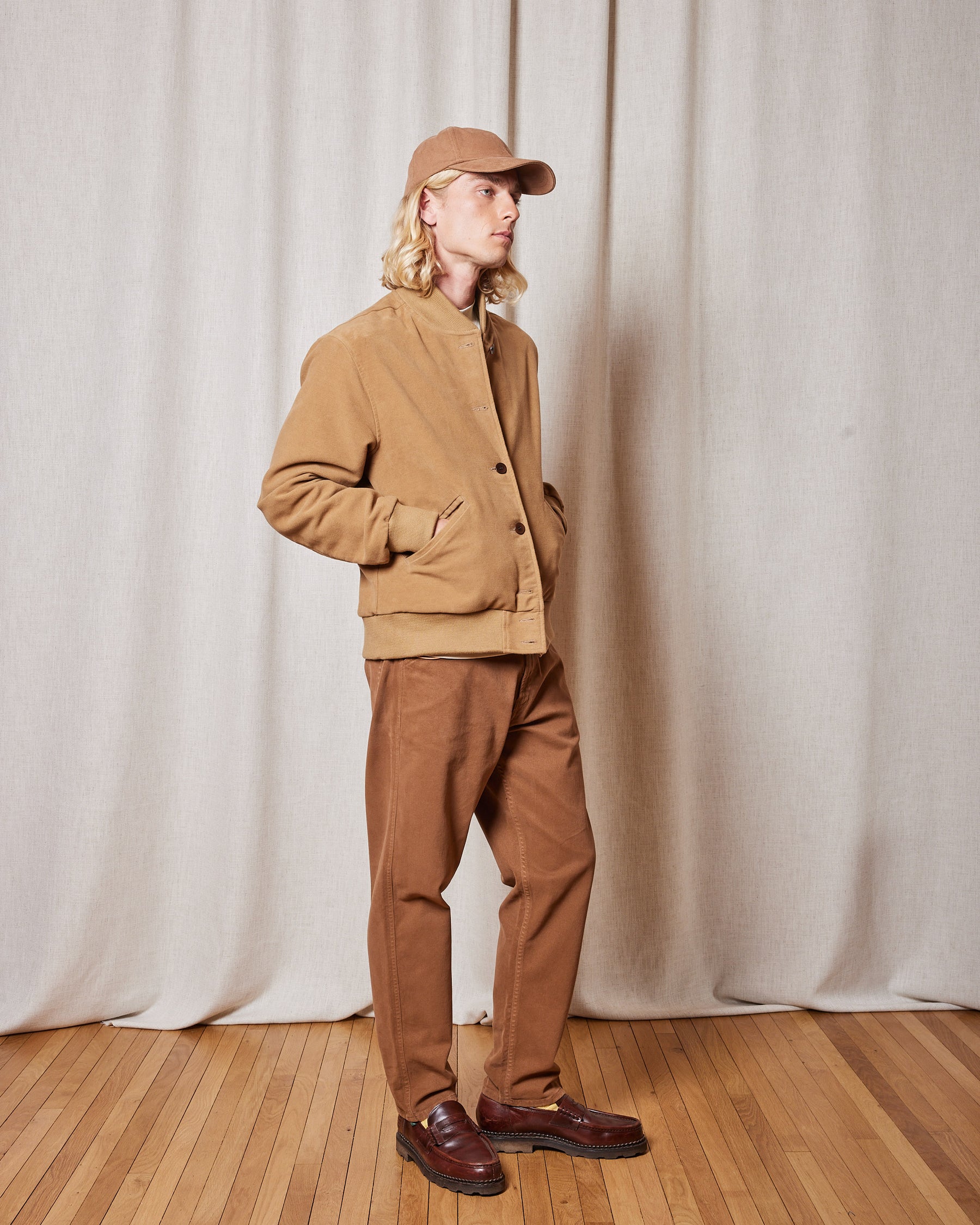 VESTE KAPPA MOLESKINE BROWN