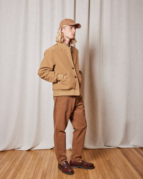 VESTE KAPPA MOLESKINE BROWN