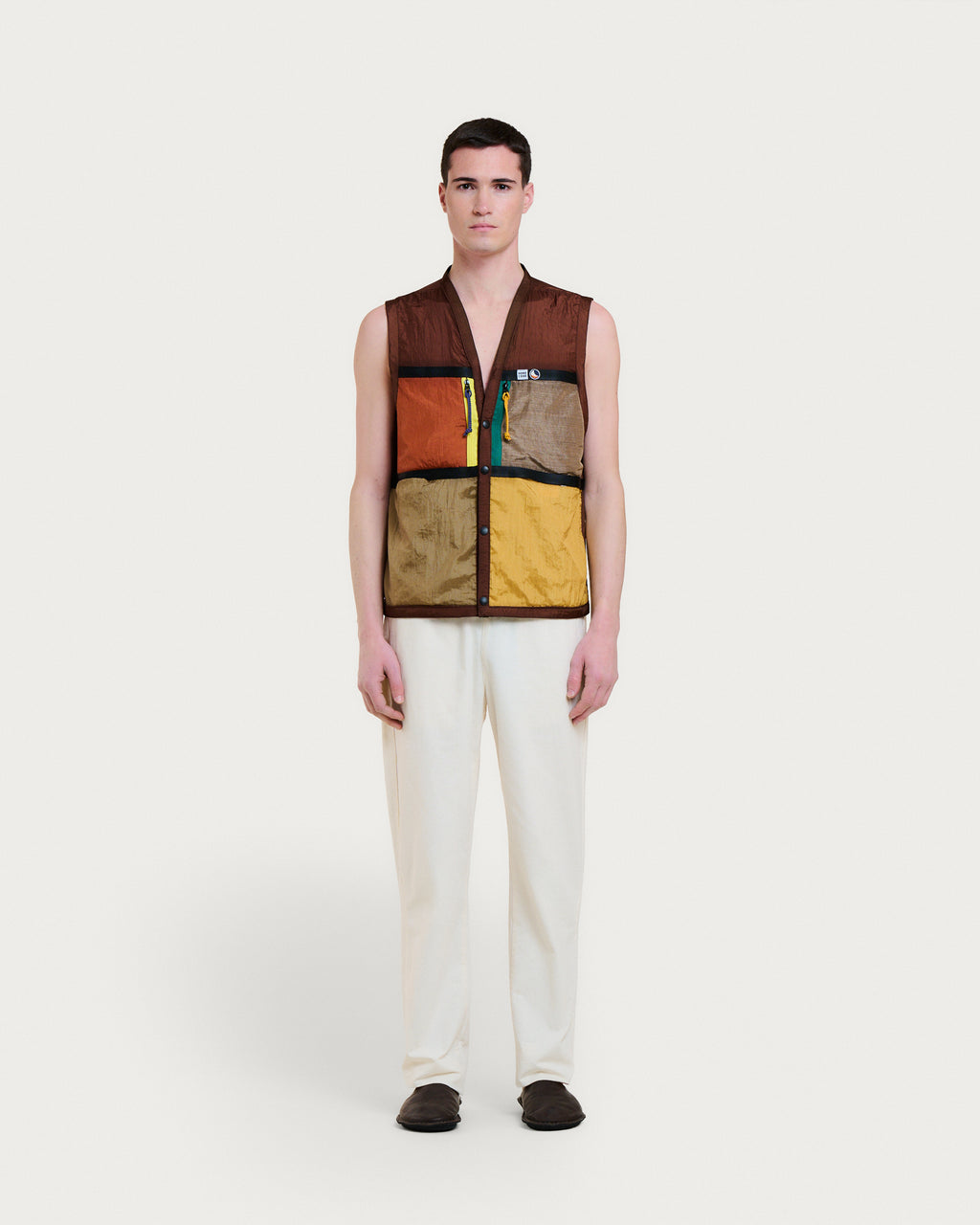 GILET LIGHT VEST BROWN MULTI