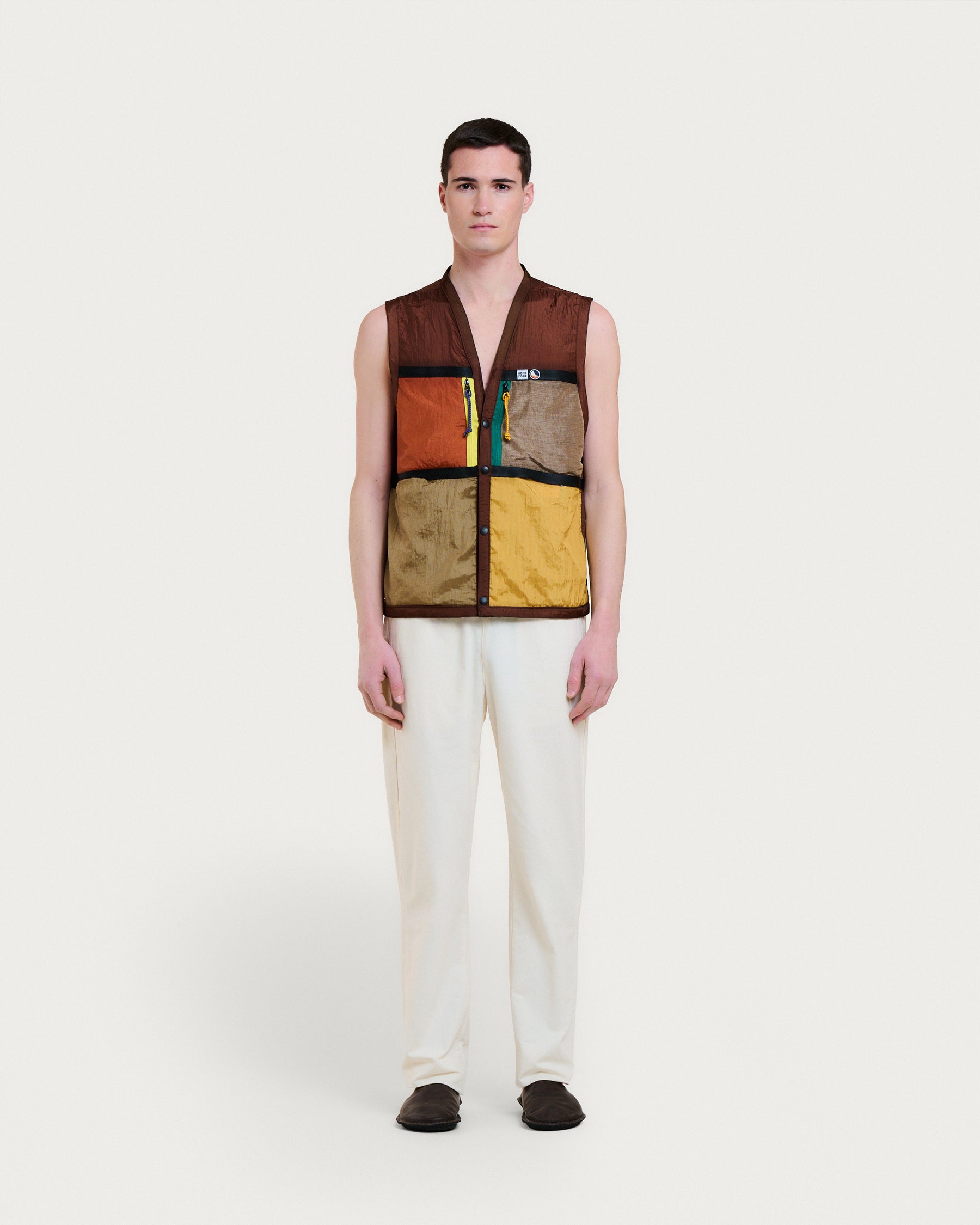 GILET LIGHT VEST BROWN MULTI