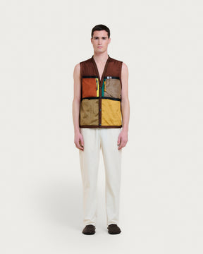 GILET LIGHT VEST BROWN MULTI