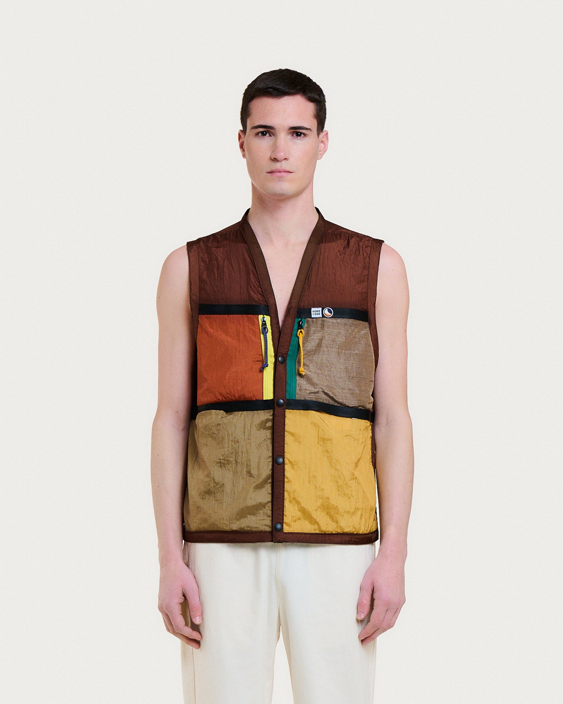 GILET LIGHT VEST BROWN MULTI