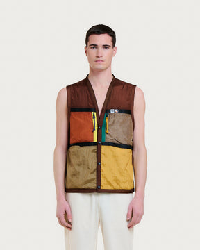 GILET LIGHT VEST BROWN MULTI