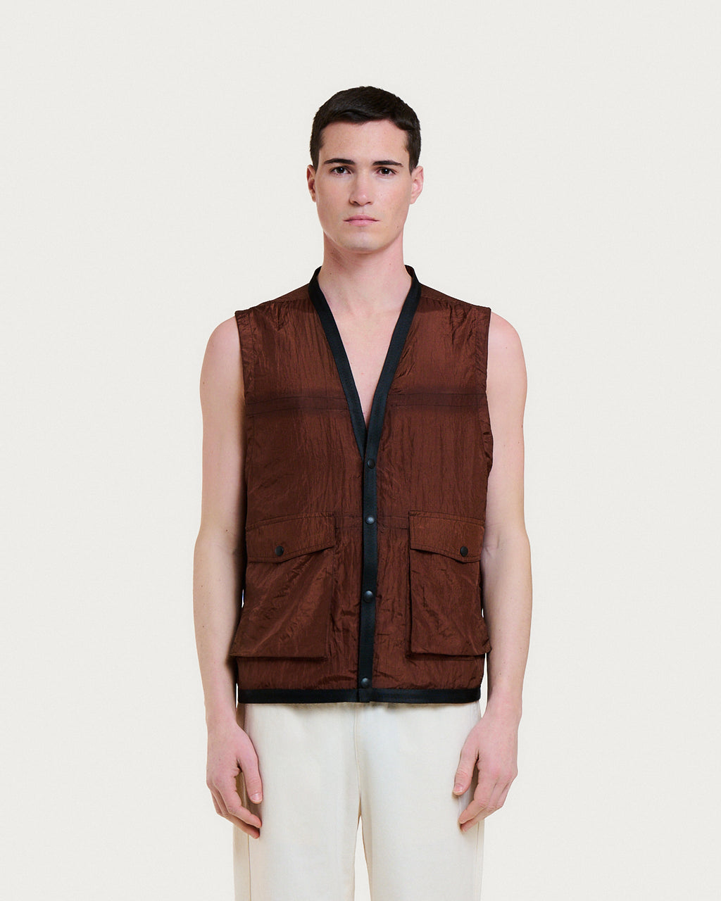 GILET LIGHT VEST BROWN MULTI
