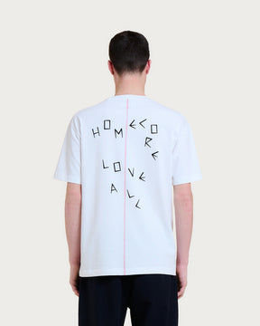 LOVE ALL TEE WHITE-RED T-SHIRT