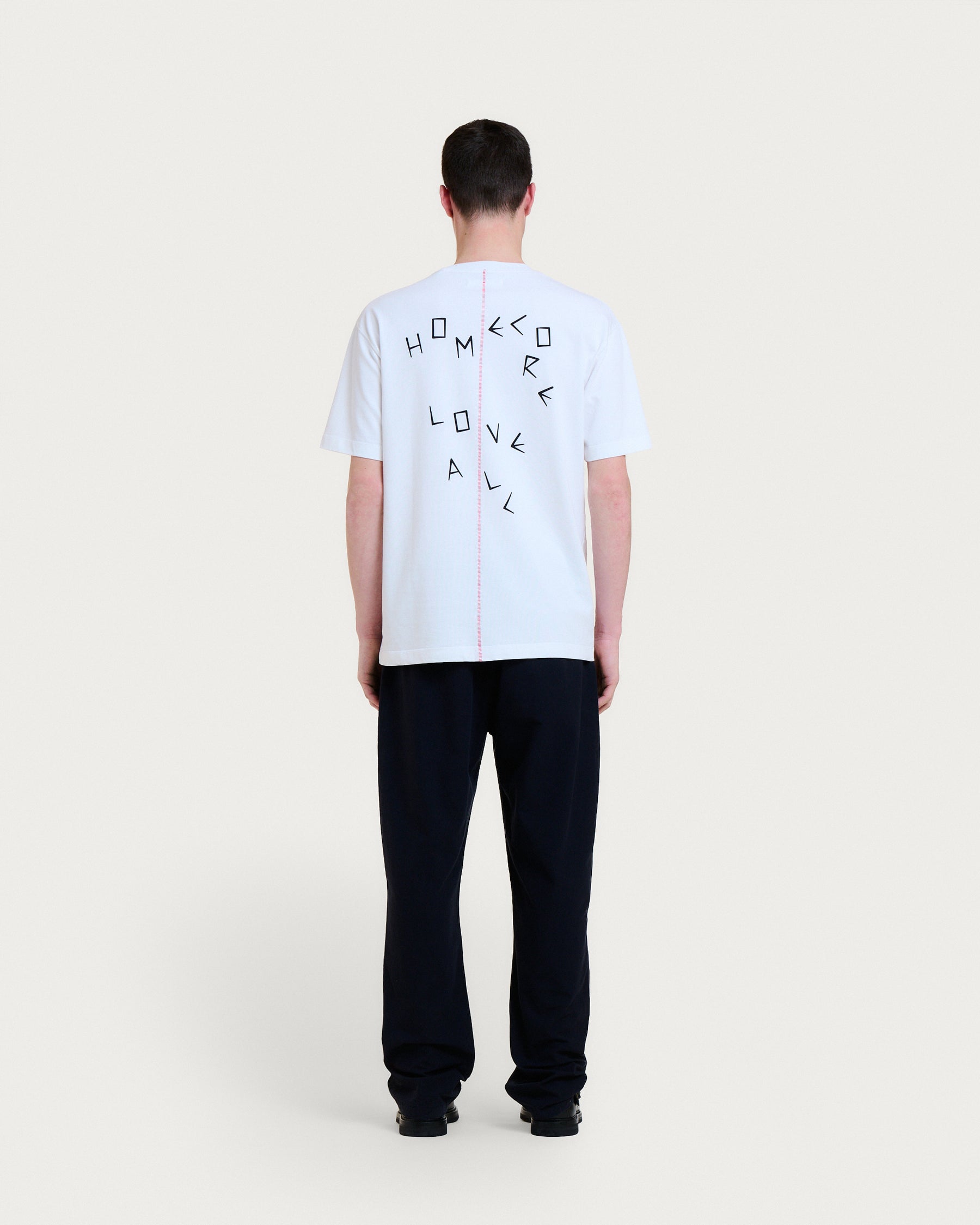 LOVE ALL TEE WHITE-RED T-SHIRT